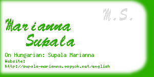 marianna supala business card